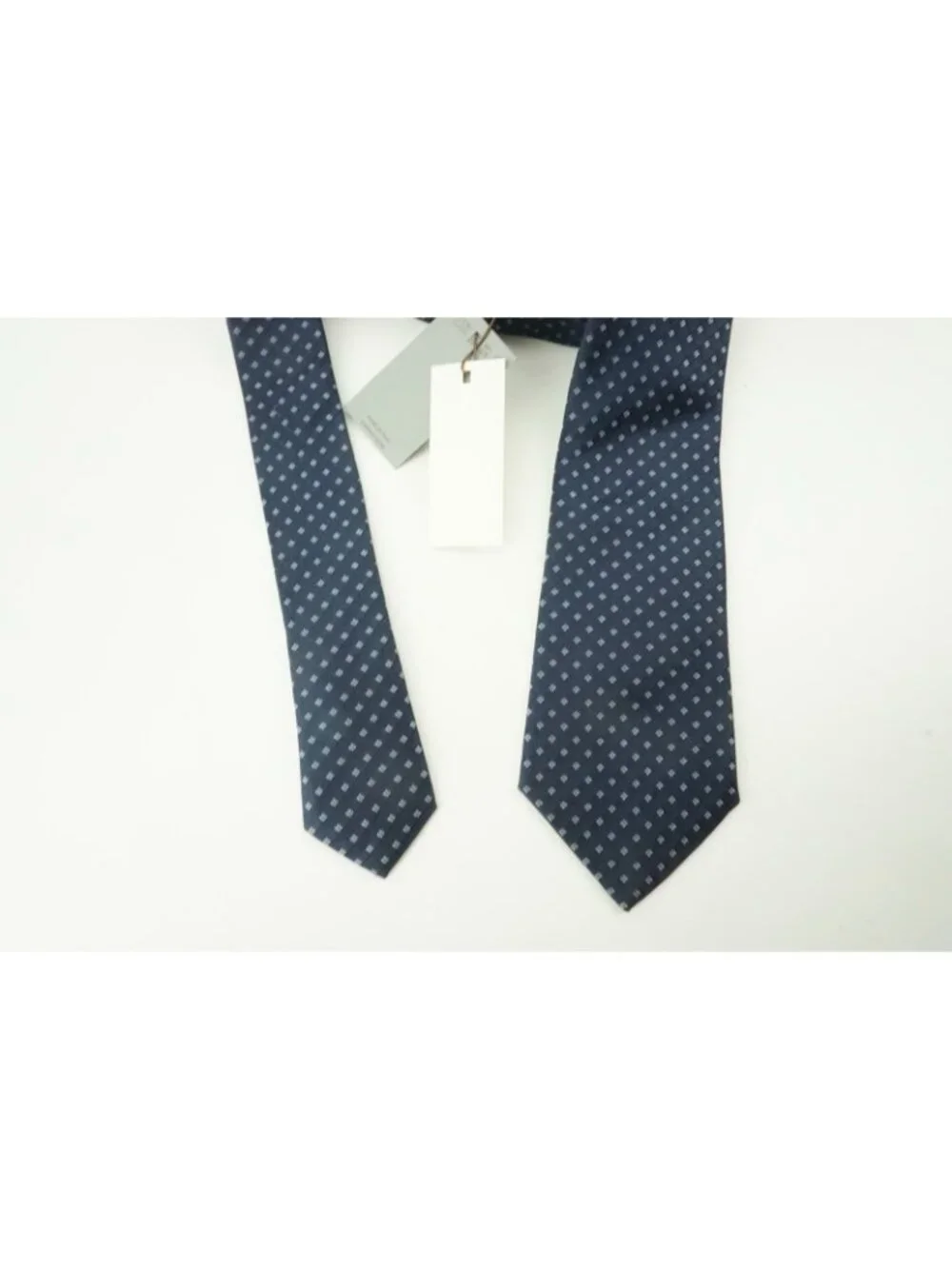 Canali Aegean Blue Macclesfield Plaid 100% Silk Tie Brand New With Tags